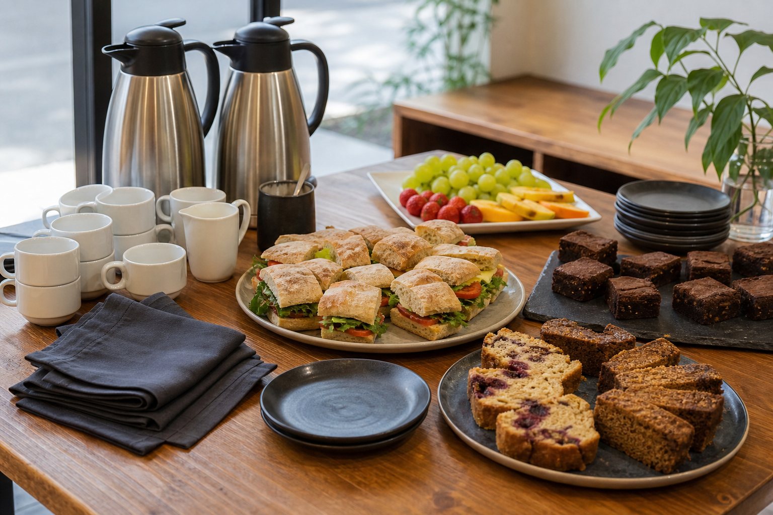 Imagen referencial de un servicio de coffee break